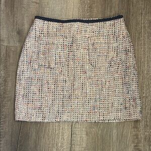 LOFT Multicolor Tweed Pencil Skirt